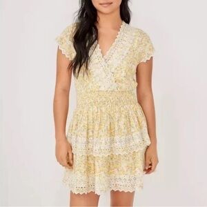 ❌ BOGO American Eagle Outfitters Yellow Lace Mini Dress
